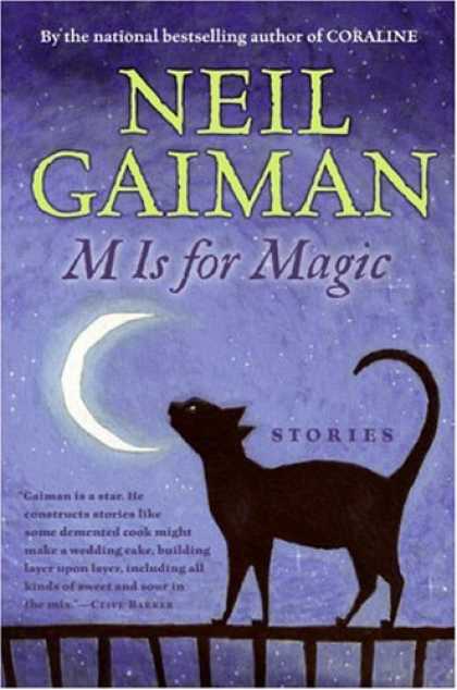 Bestselling Comics (2007) - M Is for Magic by Neil Gaiman - M Is For Magic - Crescent Moon - Black Cat - Railing - Niight Sky
