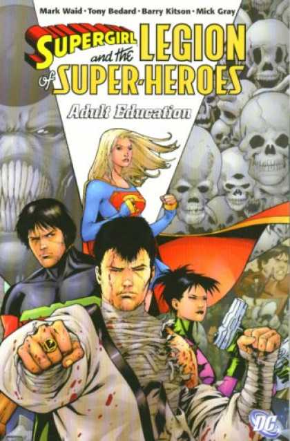 Bestselling Comics (2007) - Supergirl and the Legion of Super-Heroes: Adult Education by Mark Waid - Skulls - Superwoman - Battle All Superheroes - Kung Fu - Gun