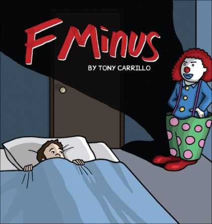 Bestselling Comics (2007) - F Minus by Tony Carrillo - Clown - Bed - Night - Bedroom - Shadow