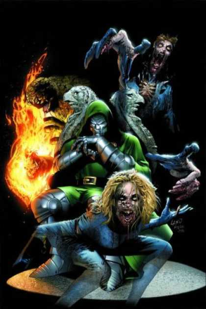 Bestselling Comics (2007) - Ultimate Fantastic Four Vol. 6: Frightful by Mark Millar - Monster - Dr Doom - Fire - Zombie - Stone Throne