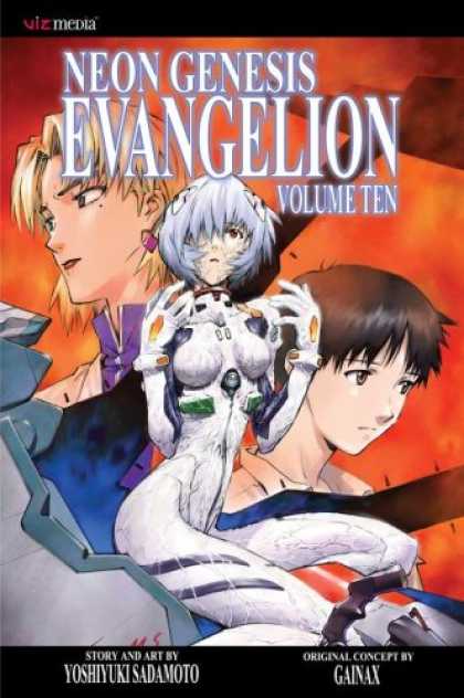 Bestselling Comics (2007) - Neon Genesis Evangelion, Volume 10 by Yoshiyuki Sadamoto - Woman - Man - Fire - Earrings - Diamond