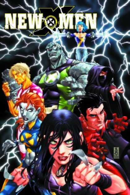Bestselling Comics (2007) - New X-Men: Childhood's End, Vol. 1 by Craig Kyle - Lightening - Fists - Seven - Outreached Hands - Girl First