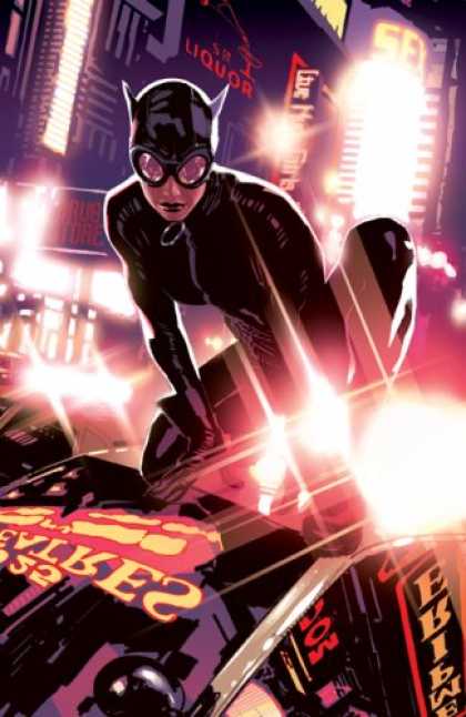 Bestselling Comics (2007) - Catwoman: It's Only a Movie by Will Pfeifer - Black Mask - City Lights - Black Suit - Black Gloves - Black Lipstick