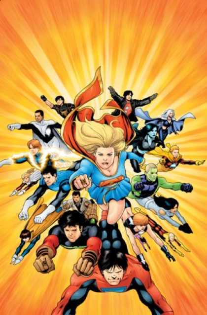 Bestselling Comics (2007) - Supergirl and the Legion of Super-Heros: The Dominator War - Volume 3 by Mark Wa - Superwoman - Mutant - Superhero - Cloak - Flight