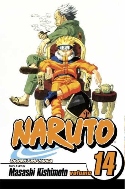 Bestselling Comics (2007) - Naruto, Vol. 14 by Masashi Kishimoto - Masashi Kishimoto Volume 14 - Shonen Jump Manga - Cigar - Smoking - Rested In A Chair