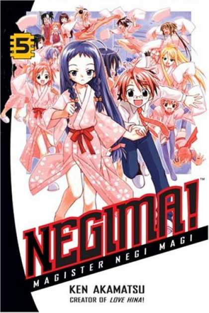 Bestselling Comics (2007) - Negima!: Magister Negi Magi, Volume 5 by Ken Akamatsu - Kids - Teens - Japanese - Kimono - Blue Hair