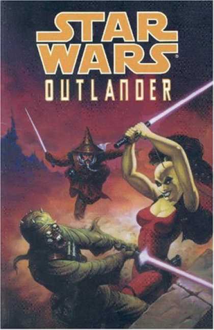 Bestselling Comics (2007) - Star Wars: Outlander (Star Wars) by Timothy Truman - Sword - Devil - Ligth - Clouds