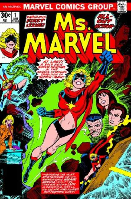 Bestselling Comics (2007) - Essential Ms. Marvel, Vol. 1 (Marvel Essentials) by Gerry Conway - Marvel - First Issue - Action - Heroine - Characters