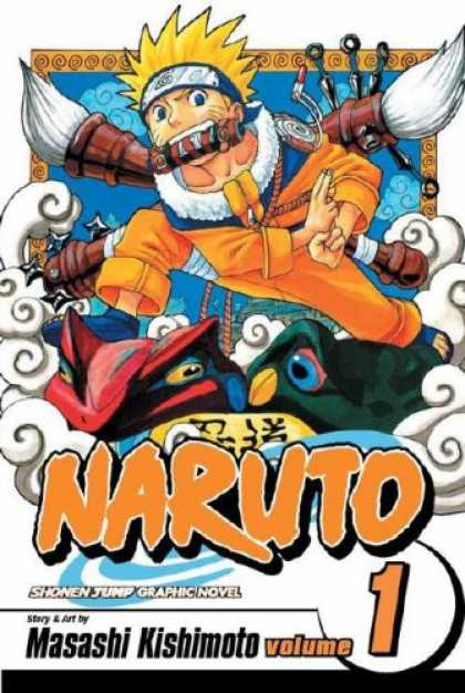 Bestselling Comics (2007) - Naruto, Vol. 1 - Ink Brushes - Kunai - Throwing Stars - Frogs - Masashi Kishimoto
