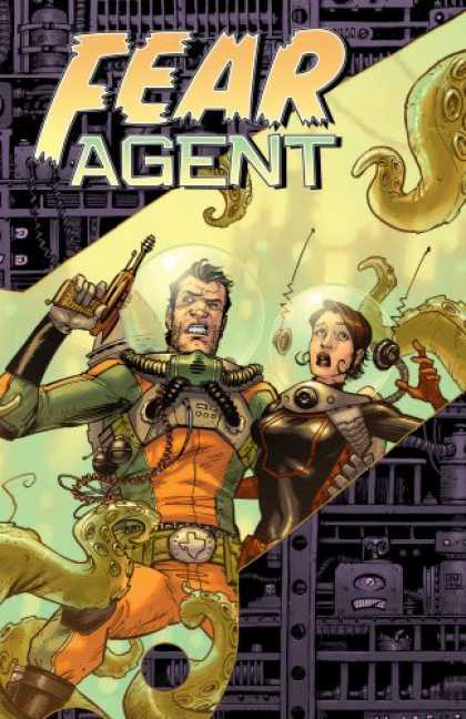 Bestselling Comics (2007) - Fear Agent Volume 1: Re-Ignition (Fear Agent) by Rick Remender - Fear Agent - Guns - Man - Woman - Armor