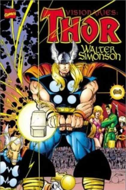 Bestselling Comics (2007) - Thor Visionaries - Walt Simonson, Vol. 1 by Walt Simonson - Hammer - Thor - Orange Cape - Winged Helmet - Muscles