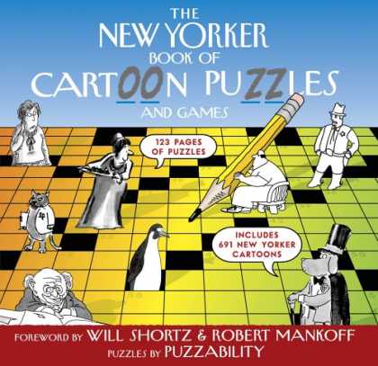 Bestselling Comics (2007) - The New Yorker Book of Cartoon Puzzles and Games (New Yorker) by Puzzability - The New Yorker - Cartoons - Puzzles - Pencil - Crosswords