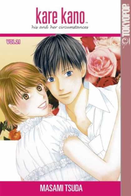Bestselling Comics (2007) - Kare Kano: His and Her Circumstances, Vol. 21 by Masami Tsuda - Roses - Man - Woman - Red - Leaves