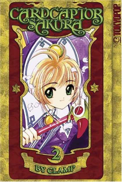 Bestselling Comics (2007) - Cardcaptor Sakura 100% Authentic Manga Vol 2 by Clamp - Wand - Japanese Animation - Green Eyes - Anime - Purple Clothes