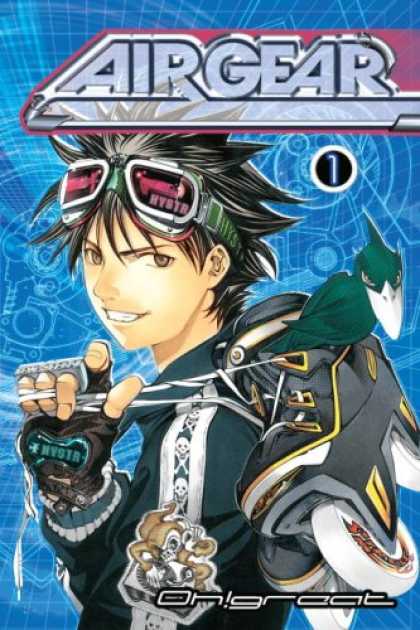 Bestselling Comics (2007) - Air Gear 1 (Airgear) by Oh!Great - Airgear - Glasses - Manga Boy - Bird - Ohgreat