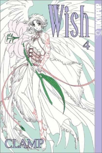 Bestselling Comics (2007) - Wish, Vol. 4 by Clamp - Angelic - Beautiful - Flying - White Light - Wings