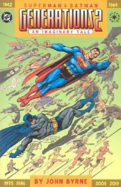 Bestselling Comics (2007) - Superman & Batman: Generations 2, An Imaginary Tale (Elseworlds) by John A. Byrn - Superman - 1942- 1964 - Generationsd2 - By John Byrne - 1975 - 1986 2008-2019