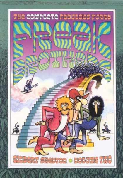 Bestselling Comics (2007) - The Complete Fabulous Furry Freak Brothers: Volume 2 (Complete Fabulous Furry Fr - Helicopter - Cowboys - 1970s - Army - Chase