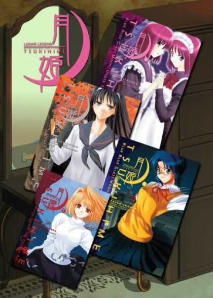 Bestselling Comics (2007) - Lunar Legend Tsukihime Volume 1-4 Set by Type-Moon - Girl - Cabinet - Book - Frame - Mirror