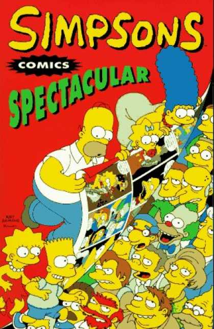 Bestselling Comics (2007) - Simpsons Comics Spectacular by Matt Groening - Eyes - Man - Lady - Faces - Poster