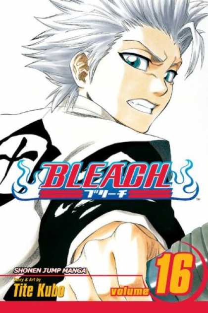 Bestselling Comics (2007) - Bleach, Volume 16 by Tite Kubo - Bleach - Blue Eyes - Teeth - White Hair - Tite Kubo
