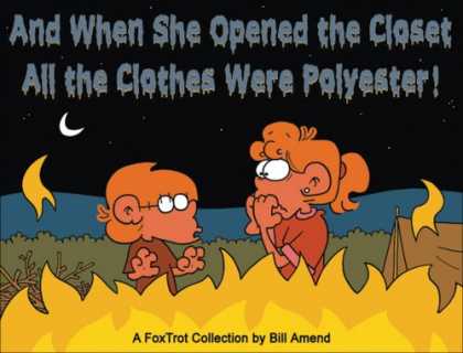 Bestselling Comics (2007) - And When She Opened the Closet, All the Clothes Were Polyest: A FoxTrot Collecti - Campfire - Tent - Camping - Scary Stories - Moon