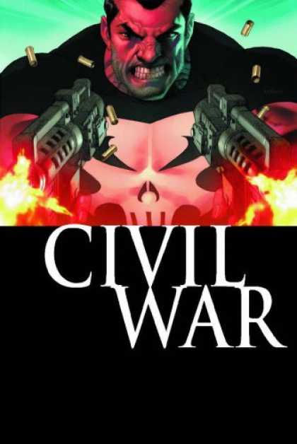 Bestselling Comics (2007) - Punisher War Journal Vol. 1: Civil War by Matt Fraction - Civil War - Skull Shirt - Bullets - Guns - Gun Fire