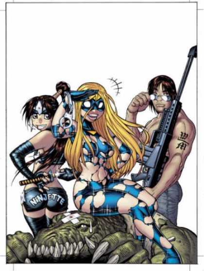 Bestselling Comics (2007) - Empowered Volume 2 by Adam Warren - Ninjette - Gun - Woman - Lizard - Man