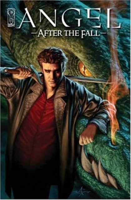 Bestselling Comics (2008) - Angel: After The Fall Volume 1 by Brian Lynch - Dragon - Sword - After The Fall - Smoke And Fire - Leather Coat