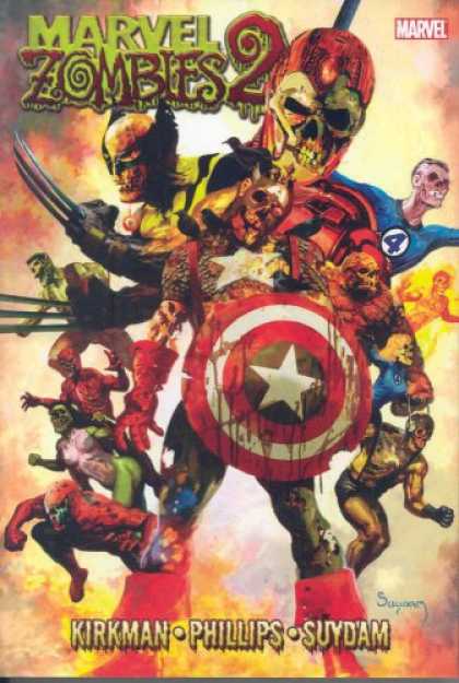 Bestselling Comics (2008) - Marvel Zombies 2 (v. 2) by Robert Kirkman - Marvel Zombies 2 - Iron Man - Wolverine - Mr Fantastic - Human Torch