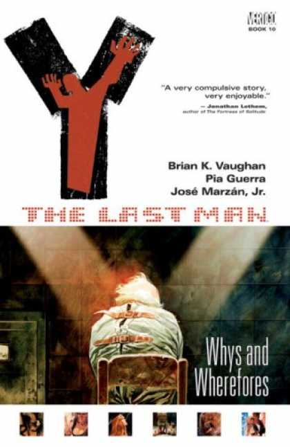 Bestselling Comics (2008) - Y: The Last Man, Vol. 10: Whys and Wherefores by Brian Vaughan - Whys And Wherefores - Strait Jacket - Chair - Stone Wall - Last Man