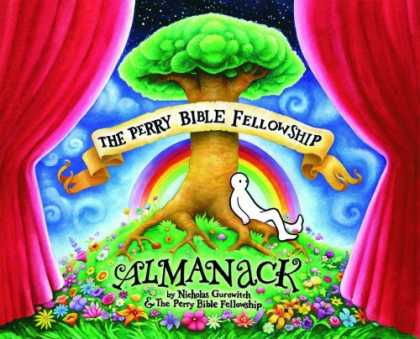 Bestselling Comics (2008) - The Perry Bible Fellowship Almanack by Nicholas Gurewitch - Almanac - Green Tree - Rainbow - Man Leaning - Scroll