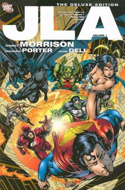 Bestselling Comics (2008) - JLA, Vol. 1 (Deluxe) by Grant Morrison