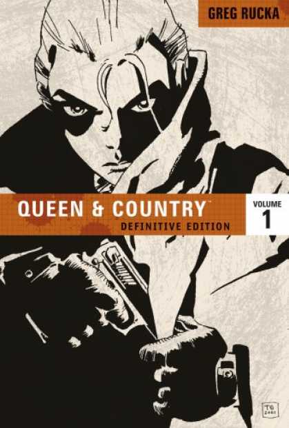 Bestselling Comics (2008) - Queen & Country: The Definitive Edition, Vol. 1 by Greg Rucka - Greg Rucka - Definitive Edition - Gun - Serious - Inside