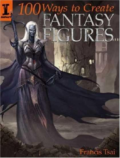 Bestselling Comics (2008) - 100 Ways to Create Fantasy Figures by Francis Tsai - Fantasy Figures - 100 Ways Figures - Francis Tsai - Black Elf - White Long Hair