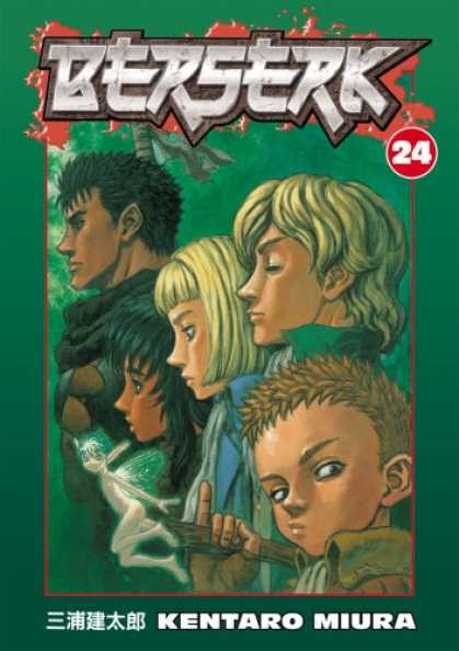 Bestselling Comics (2008) - Berserk Volume 24 (Berserk (Graphic Novels)) (v. 24) by Kentaro Miura - Kentaro Miura - Issue Number 24 - 5 People On The Front - Small Boy Close To Right Corner - 2 Blondes In The Picture