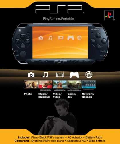 Bestselling Games (2007) - Sony PSP 2000 Console - Piano Black