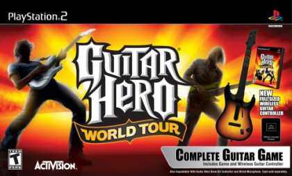 Bestselling Games (2008) - PlayStation 2 Guitar Hero World Tour - Guitar Kit
