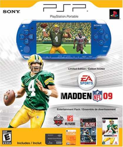 Bestselling Games (2008) - PSP Limited Edition Madden NFL 09 Entertainment Pack - Blue