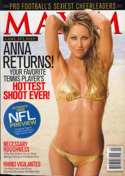 Bestselling Magazines (2008) - Maxim, September 2008 Issue