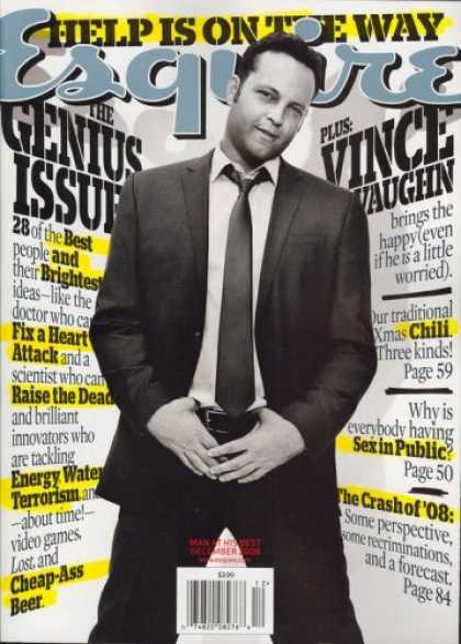 Bestselling Magazines (2008) - Esquire, December 2008 Issue
