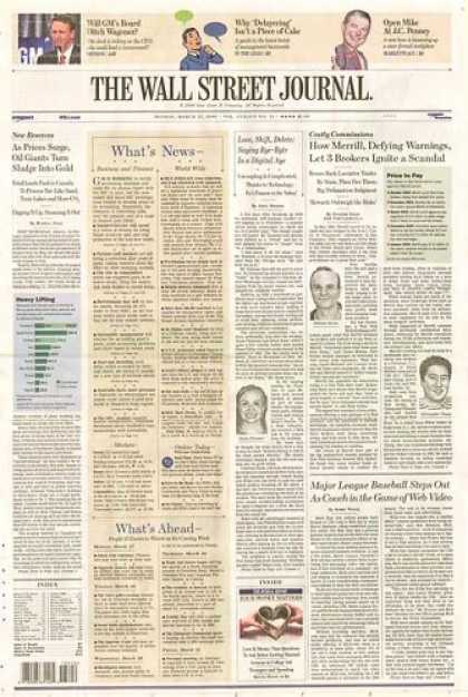 Bestselling Magazines (2008) - The Wall Street Journal (6-month subscription)