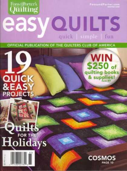 Bestselling Magazines (2008) - Easy Quilts, Winter 2008 Issue