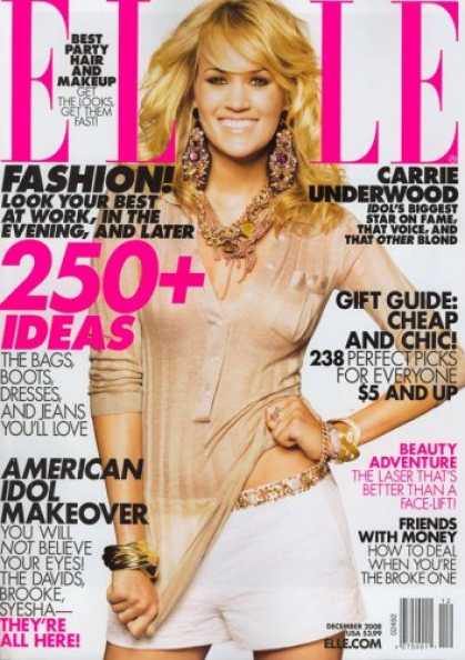 Bestselling Magazines (2008) - Elle, December 2008 Issue