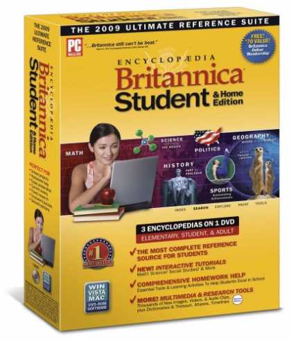 Bestselling Software (2008) - Encyclopedia Britannica 2009 Student and Home Edition