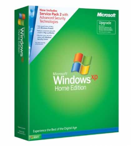 Bestselling Software (2008) - Microsoft Windows XP Home Edition UPGRADE with SP2