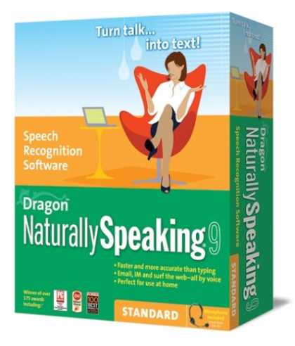 Bestselling Software (2008) - Dragon NaturallySpeaking 9 Standard [OLD VERSION]