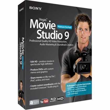 Bestselling Software (2008) - Sony Vegas Movie Studio 9 Platinum Pro Pack