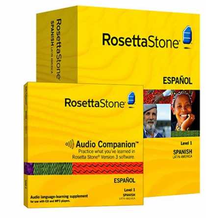 Bestselling Software (2008) - Rosetta Stone Version 3: Spanish (Latin America) Level 1 with Audio Companion