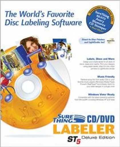 Bestselling Software (2008) - Surething CD/DVD Labeler: Deluxe ST5